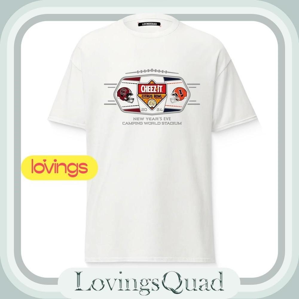

2024 Citrus Bowl South Carolina vs Illinois Shirt Unisex T-Shirt XL