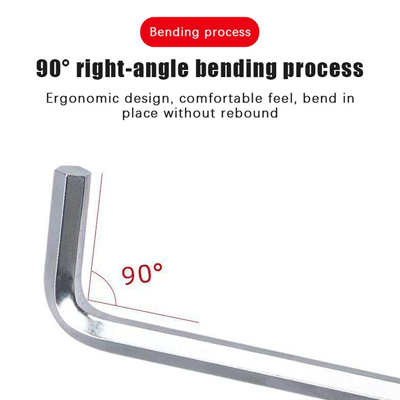 8Pcs Allen Wrench Metric Wrench Inch Wrench L Wrench Size Allen Key Short Arm Tool Set Easy To Carry In The Pocket