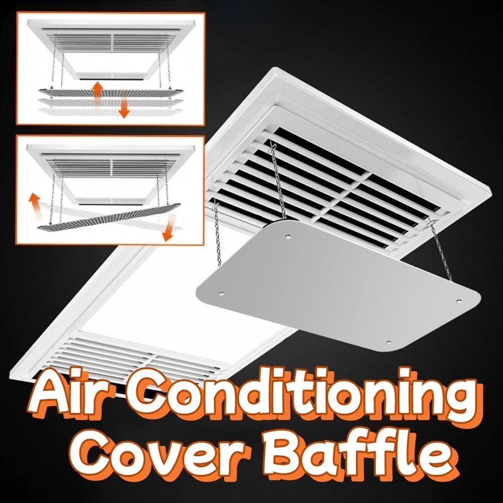 No-drill Bathroom Heater Air Baffle Hanging Air Conditioning Cover Baffle Air Conditioning