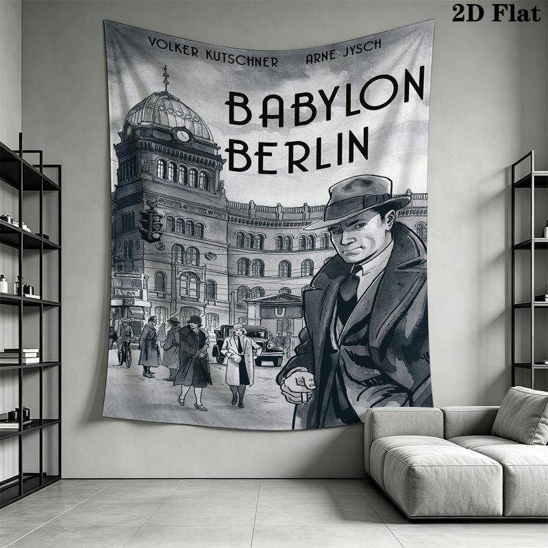Arazzo Muro di Berlino Babylon Appeso Estetico alla Parete Coperta in Tessuto Stampato Arazzi Decorativi per Camera da Letto Soggiorno Arredamento Casa
