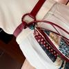 Y2K Punk Girls Scarf Waist Belt Retro Pu Leather Women'S Belt Bohemian Style Silk Scarf Waist Rope Trendy Jeans Dress Decorative