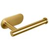 Self-adhesive Gold Stainless Steel SUS304 Toilet Paper Holder, No Drilling, Rust-proof