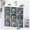 Set of 3 Can Badge Storage Drawer Stackable Acrylic Scratch and Dirt Jewelry Storage for Fan Anime Miscellaneous Small Fits Can Badges Boxes, Type,