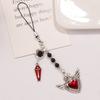 Trendy Phone Lanyard Angel Heart Keychain Pendant Durable Phone Strap Portable Phone Jewelry Suitable for Keys Phones
