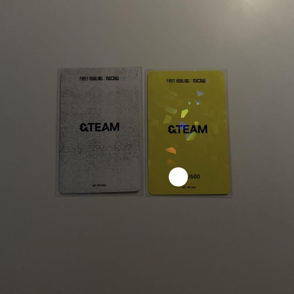 [USED] &TEAM YUMA trading card numbering set