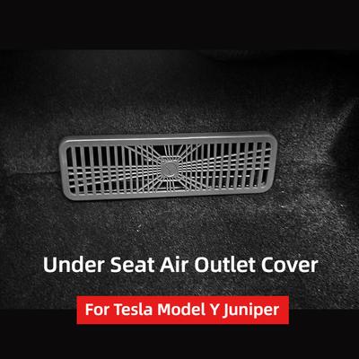 Voor Tesla Model Y Juniper 2025 Onder Stoel Achterste Luchtrooster Beschermkap Anti-blokkering Achterbank Uitstroomrooster Beschermer Accessoires