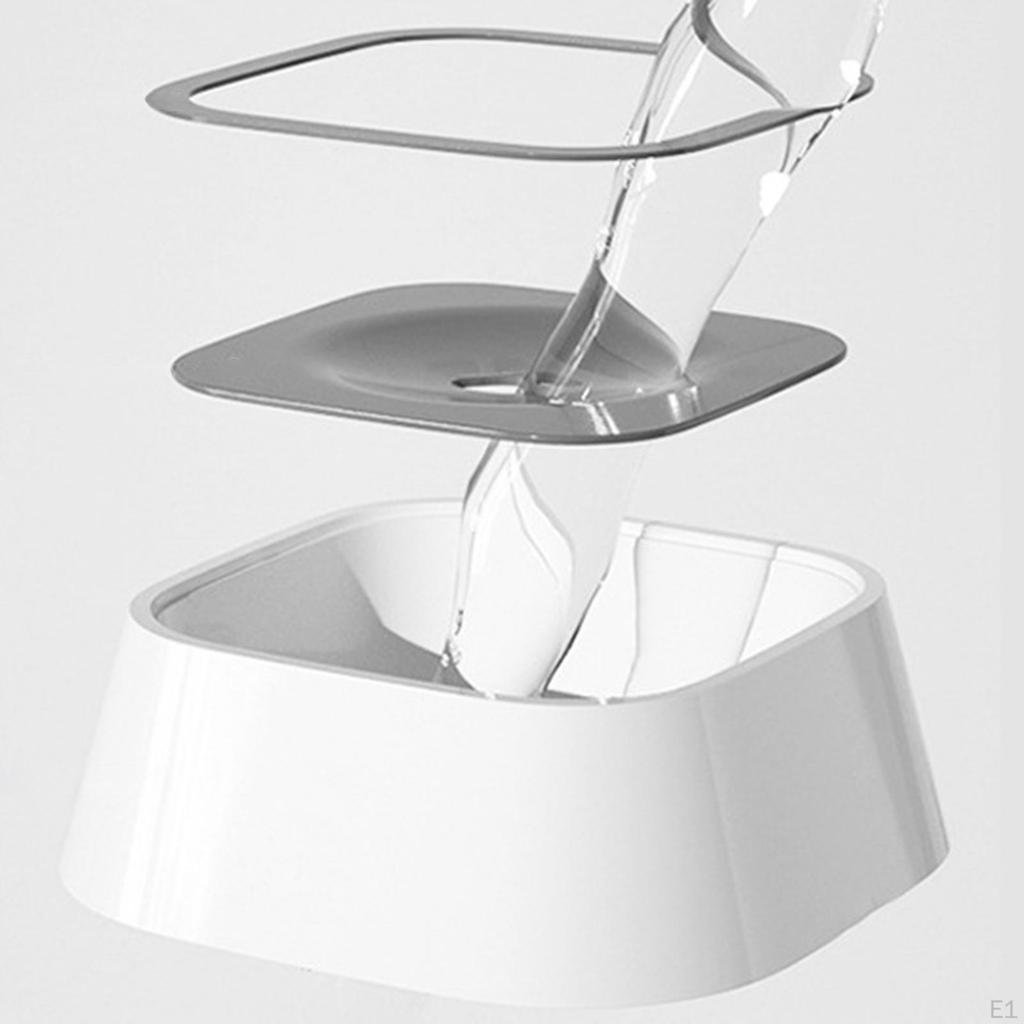 Dog Bowl Pet Water Dispenser with Floating Plate, Non Spill Slow Drinking Bowl, for Dogs and Cats