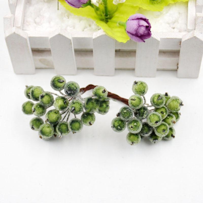 20 buc/pungă Simulare creativă Spumă Îngheț-Toamnă Crăciun Boabele mici DIY Accesorii pentru decorarea părului, lucrate manual, Material de coroană de trestie florale