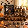 Halloween Countdown Gift Box Highland Cow Advent Calendar, 24 Days Desk Decorations with 24Pcs Figurines, Spooky 2026 Calendar