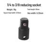 3-in-1 Ratchet Wrench Socket Adapter: 1/2 To 3/8 To 1/4 Conversion Head