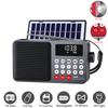 Radio FM Portabil Solar Speaker Bluetooth Reîncărcabil Player Muzică MP3 cu Card USB TF cu Înregistrare Lumină LED Receptor Radio FM