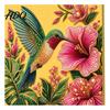 Floral Faux Pearl Design Hummingbird Art Kit Flower Bird Painting DIY Handmade Mosaic 3D Wall Craft Kit for Adults Gift Zen Project