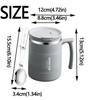 Double-layer Cold Water Drinks Tumbler Non-Slip Handle Thermal Mug Thermos Water Bottle  Outdoor