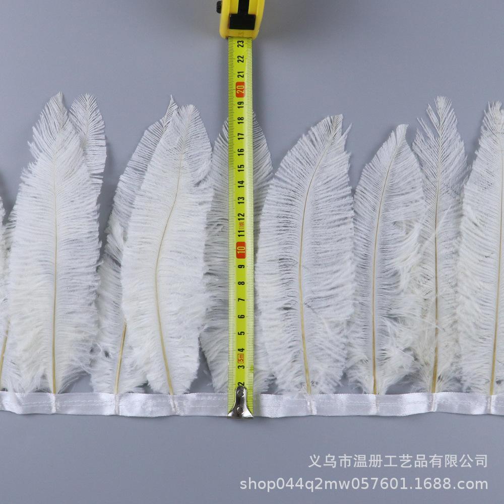 Whole Ostrich Hair Cloth Edge Clothing Accessories Material Ostrich Hair Cloth Strap Diy Handicraft Skirt