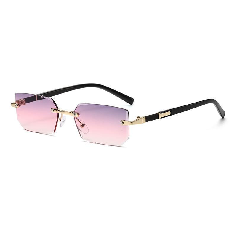 Gafas de Sol de Moda sin Marco Estilo Europeo y Americano para Hombres y Mujeres