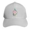 Purple Dahlia And Butterfly Baseball Cap Streetwear Uv Protection Solar Hat Trucker Cap western Hat Unisexs Womens