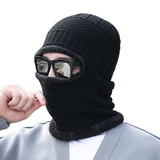 

Простой мужской чехол для лица, сплошной цвет, защита от солнца чёрный