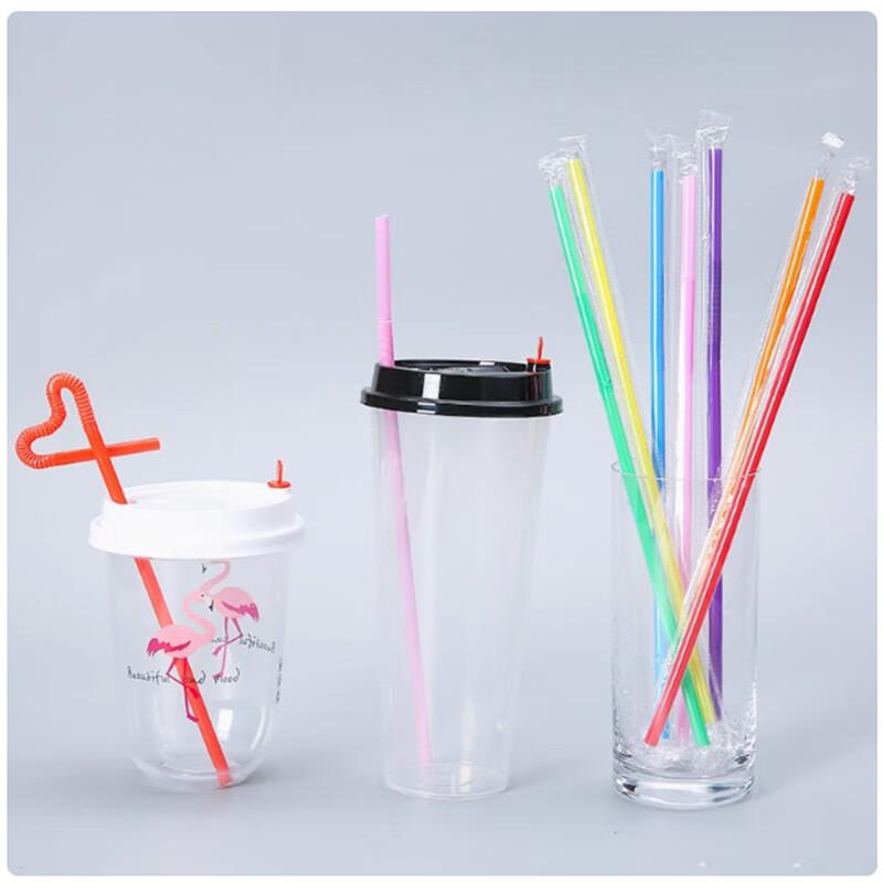 PLA Biodegradable Individually Wrapped Bent Drinking Straws