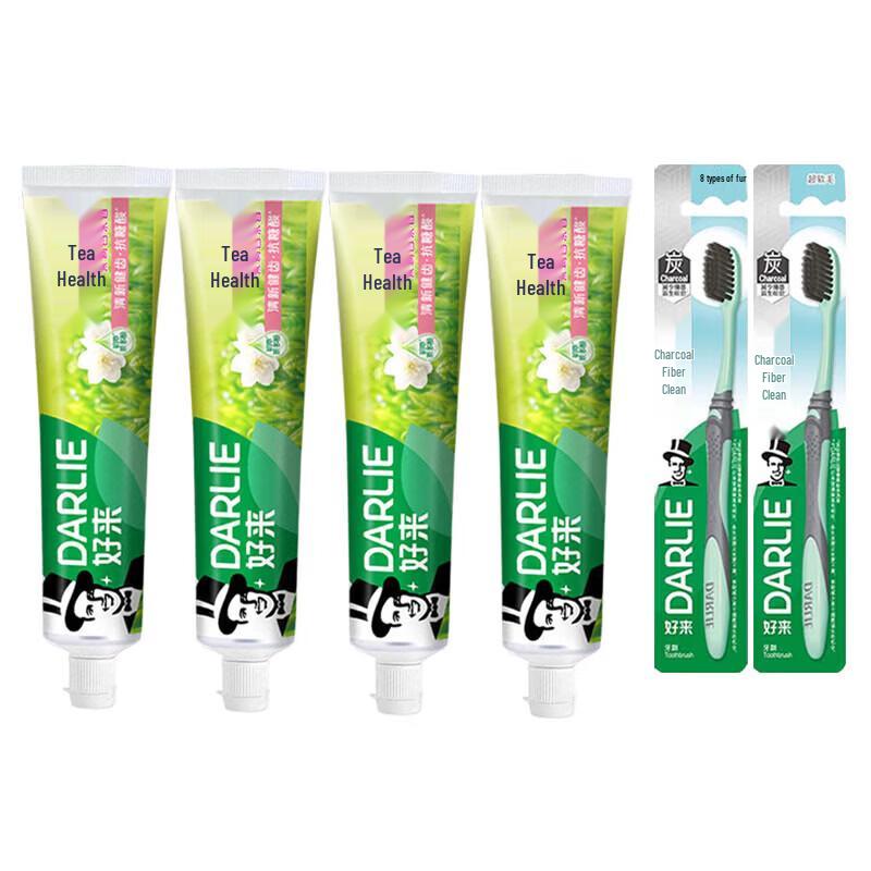Darlie Jasmine White Tea Toothpaste, 4 x 190g Pack