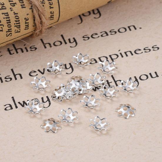 500Pcs 6mm Spacer Beads Caps Mini Polished Hard Multiple Spacer Caps for Handcraft