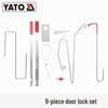 YATO Auto Door Lock & Interior Removal Hook Tool Set