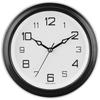 Abstract Wall Clock | Round | Plastic | 8 Inch | Black - Analog