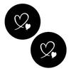 Huaqianguhh 2PCS Car Coasters, Decorative Silicone Non-Slip Auto Accessories, Reusable Stain-Resistant Thermal Pads, for Home Bar Kitchen