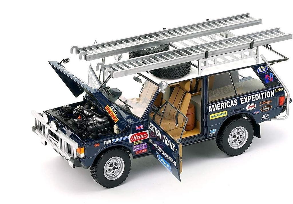 Almost Real Range Rover British Edition Scale Complete Diecast Car 810108 "The Trans-Americas Expedition" 1971-1972 (868K) 1/18