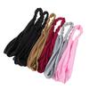 4Pcs/Set Simple elastic sports headband retro solid color headband women's hair accessories