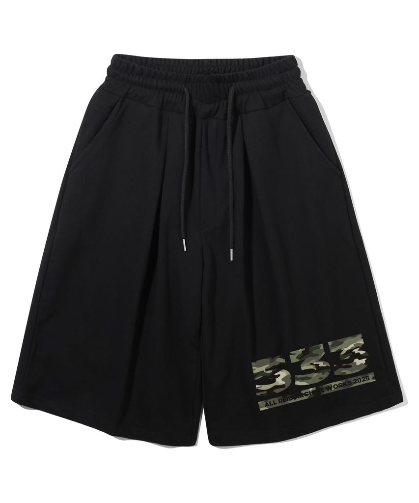Peideu Pd 533 Pintuck Bermuda Shorts Black