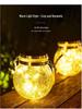 Solar-Powered Glass Crackle Hanging Garden Light – Creative Christmas Mason Jar Decoration