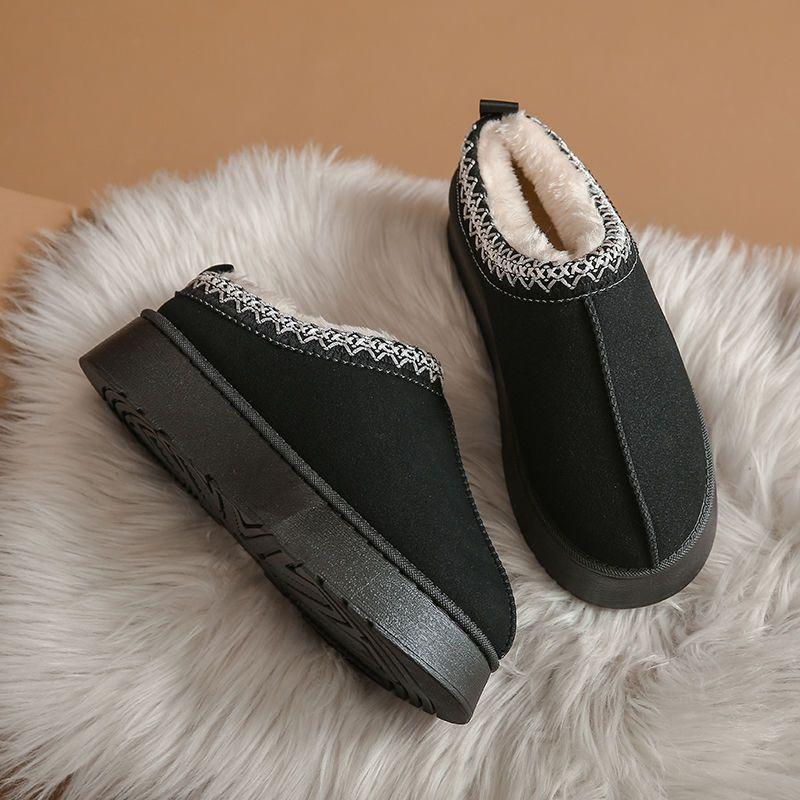 Comfortable and warm, good-looking autumn and winter cotton boots, non-slip and non-slip snow boots, versatile autumn and winter thickened shoes 36