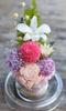 [Pretty Mermaid] Preserved Flowers, Dome, Buddhist Altar Offering, Sympathy Flower Arrangement, Chiho, Pink, Purple