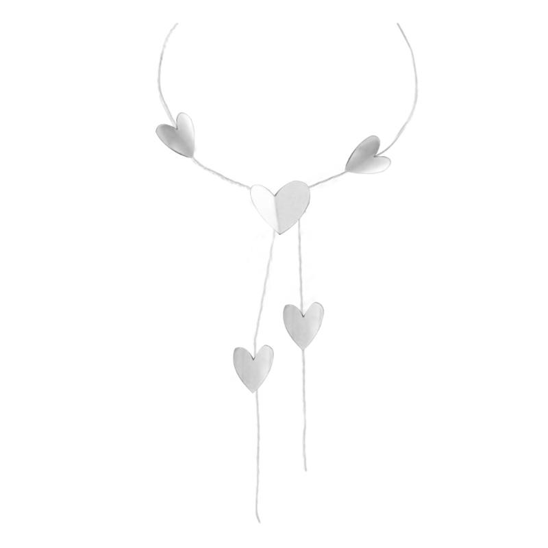 European And American Style Long Necklace  Large Round/Heart Pendant Neck Chain for Women Simple and Elegant Designing