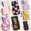 Soft Cases For Samsung A25 2023 A256B 5G Phone Case Silicone TPU Couple Love Heart Coque Funda For Samsung Galaxy A25 A 25 Funda