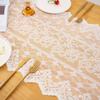 Elegant Lace Table Runner Long Strip Shape Table Flag Minimalist Vintage Tablecloth  Wedding Decor