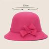 Autumn Winter New Woolen Top Hat, Women's British Hepburn Style Fisherman Hat, Elegant And Fashionable Versatile Church Wedding