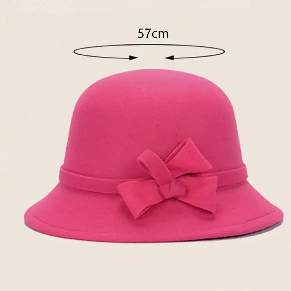 Autumn Winter New Woolen Top Hat, Women's British Hepburn Style Fisherman Hat, Elegant And Fashionable Versatile Church Wedding