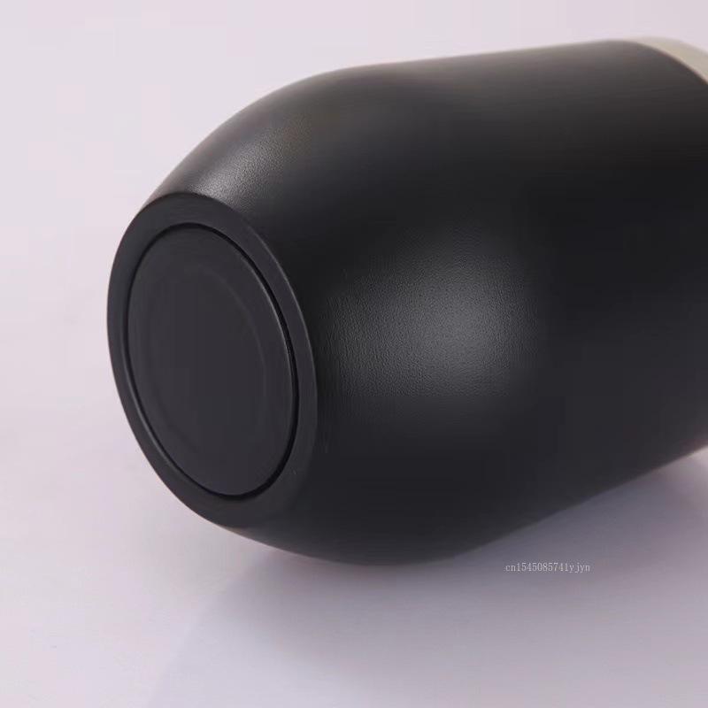 12OZ Stainless Steel Eggshell Cup Double Wall Insulated Vacuum Drinking Cup with Lids U-shaped Coffee Mug Thermal Cup for Coffee