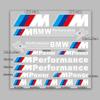 AAACB1 Reflective Motorcycle Stickers Safety Warning Helmets For E93 F10 F20 F30 F40 F15 F25 F26 F31 F49 F86 M3 M5 X3 X1 E46 M