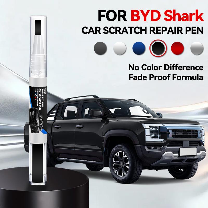 Paint Repair Pen Touch Up Scratch Remover DIY Auto Accessories Black White Orange For BYD Shark 2024-2025 DMO Platform