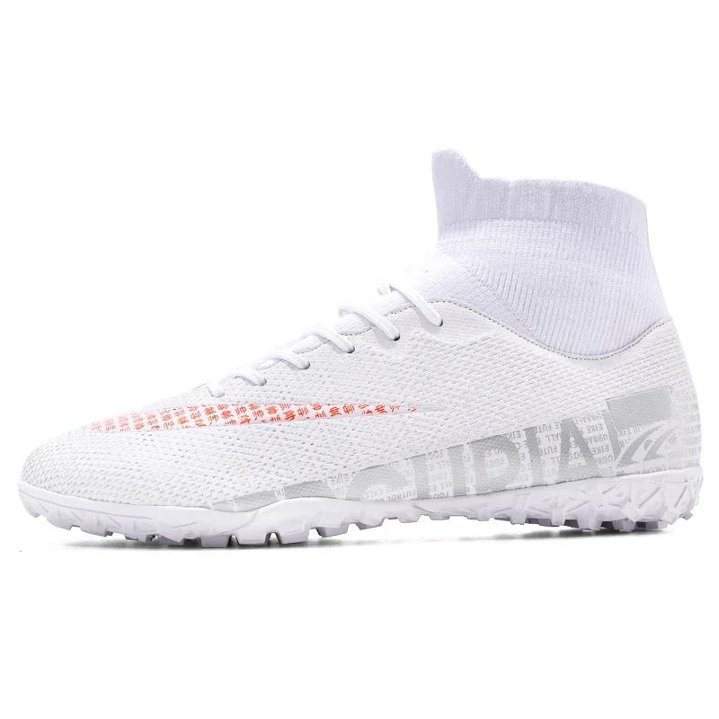 Men Soccer Shoes TF/FG High/Low Ankle Football Boots Male Outdoor Non-slip Grass Multicolor Training Match Sneakers Size 35-45