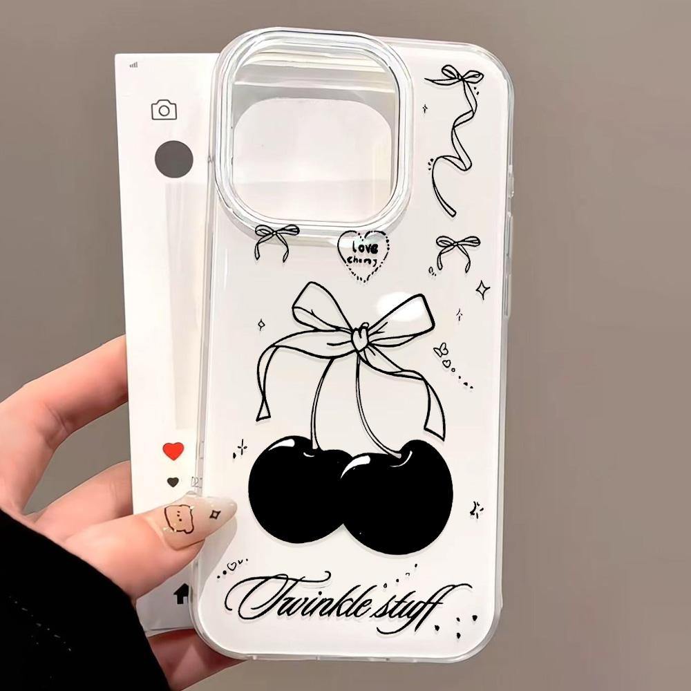 Capa de Telefone Pintada para iPhone 12 13 15 16 iPhone 16 12 13 14 15 Pro 14 15 16 Pro Max Cobertura À Prova de Choque Anti-Impressão Digital Estilo Fresco Capa Protetora