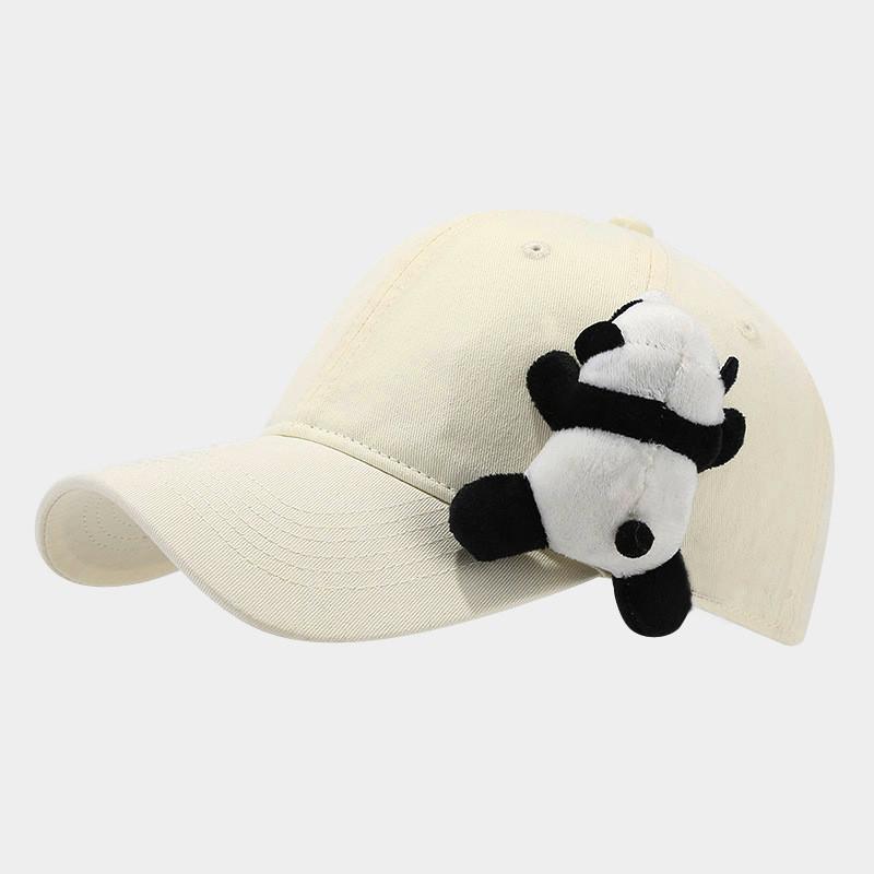 Cartoon Panda Baseball Cap With Sun Protection And Breathable Cotton For Casual Wear