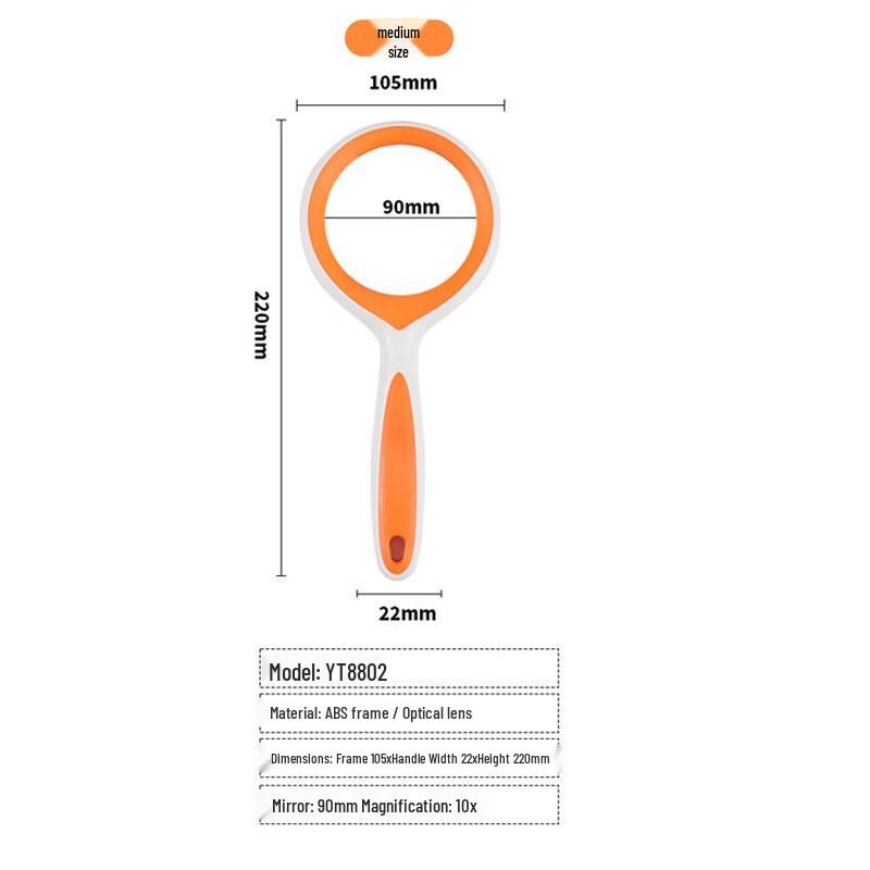 

Miling 9x Handheld Magnifying Glass