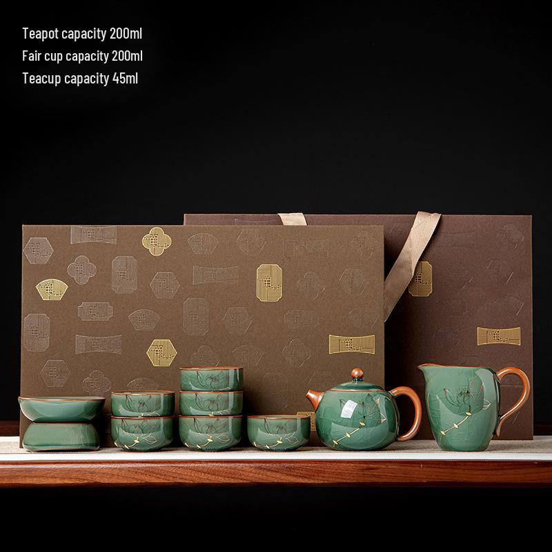 2026 Heart s Delight Ge Kiln Kintsugi Ceramic Teapot Gift Set