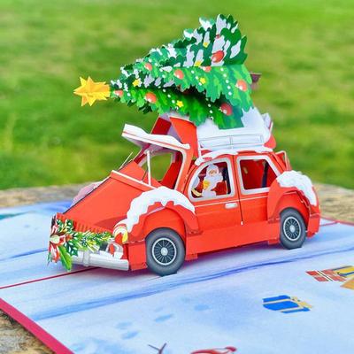3D Pop-up Christmas Greeting Card: Creative Handmade Holiday Gift