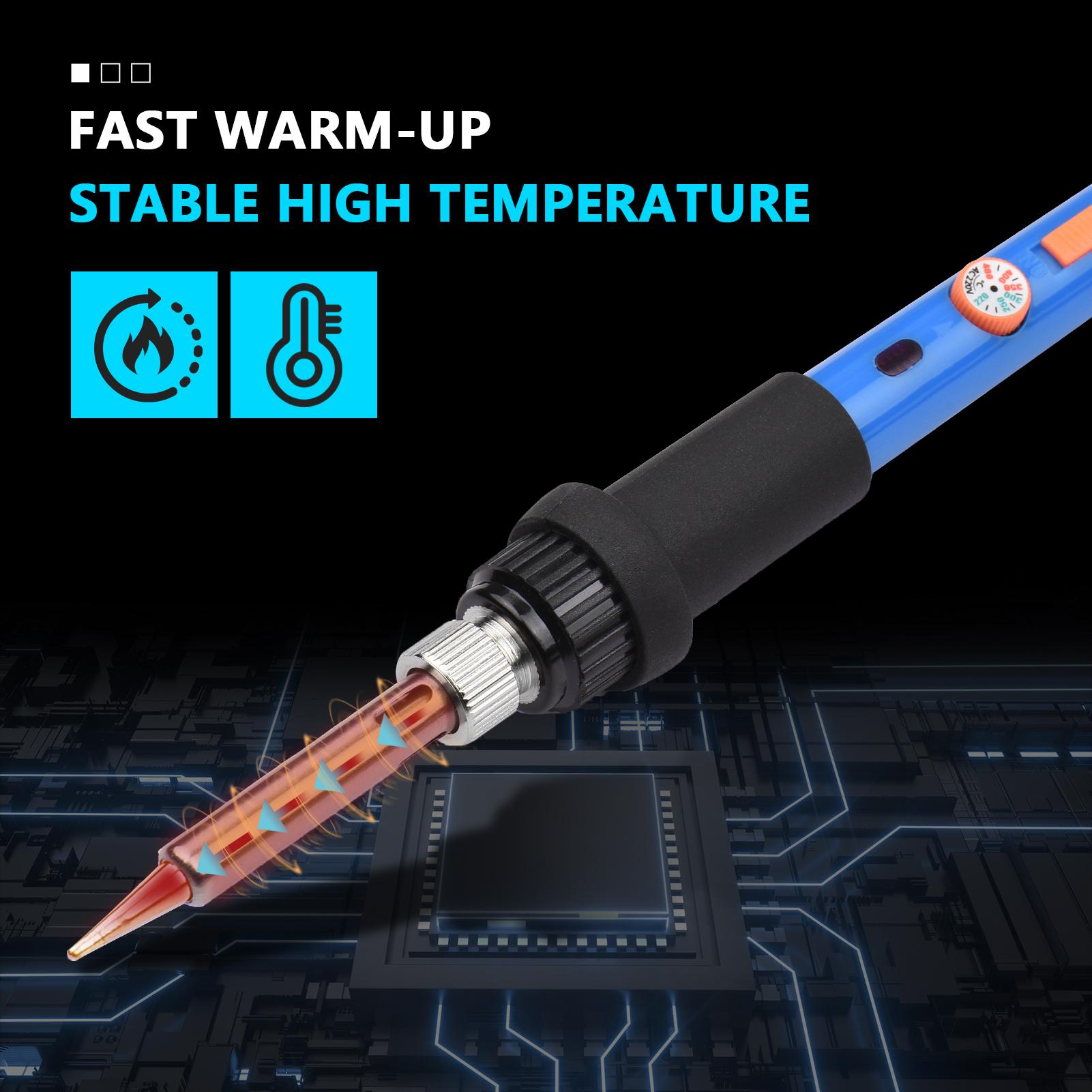 

Набор паяльников для выжигания по дереву, набор из 38 предметов, регулируемая температура, пайка, выжигание по дереву US Plug