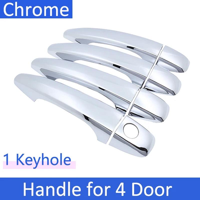 For Citroen C Elysee Peugeot 301 IKCO Tara 2013~ Chrome Anti-scratch Protection Door Handle Cover Car Accessories