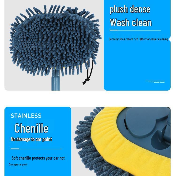 Mop Absorbent din Chenille pentru Curățarea Bucătăriei, Băii, Gresiei și Mașinii